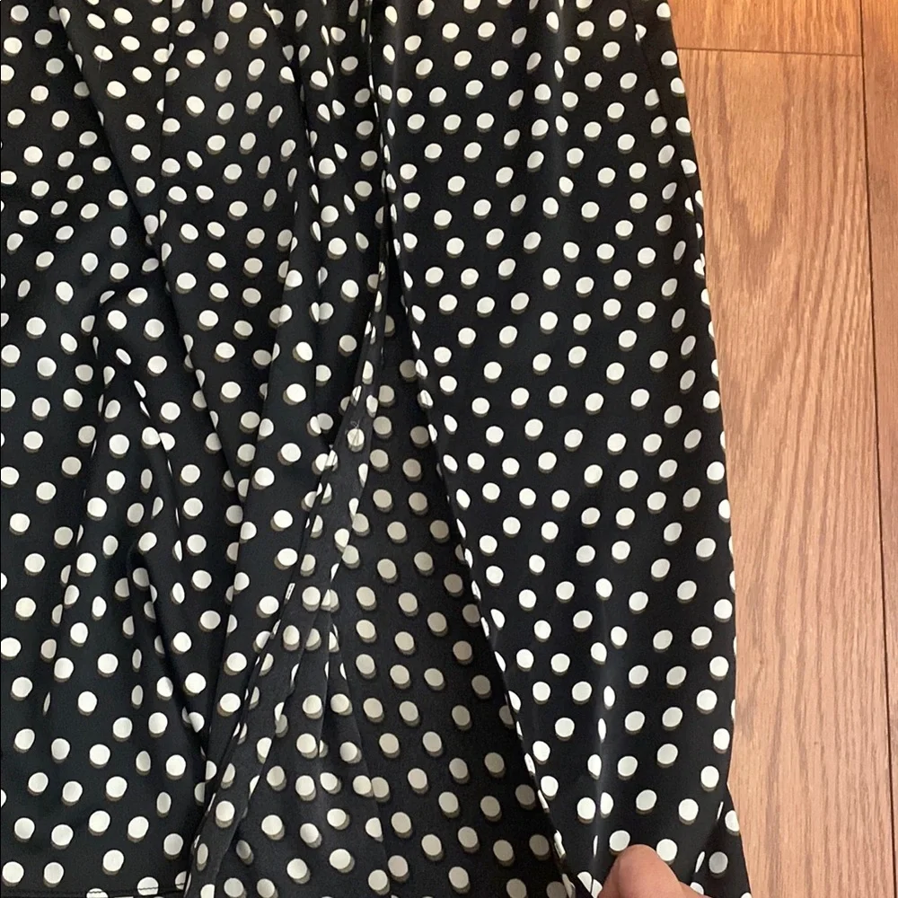 Polka Dot Black and White Dress - Picture 3 of 6
